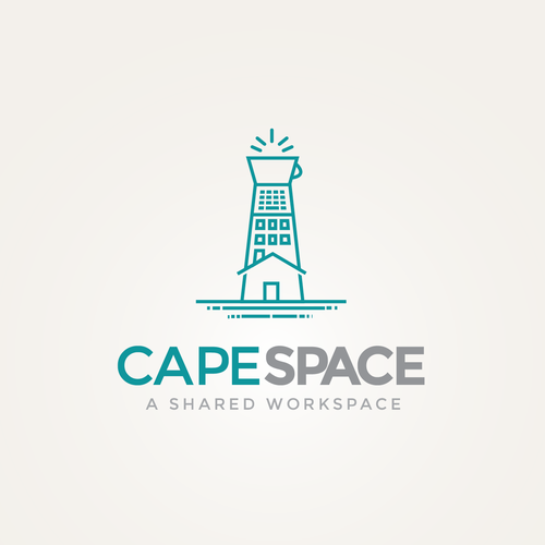 Laptop logo with the title 'Shared workspace cape cod development'