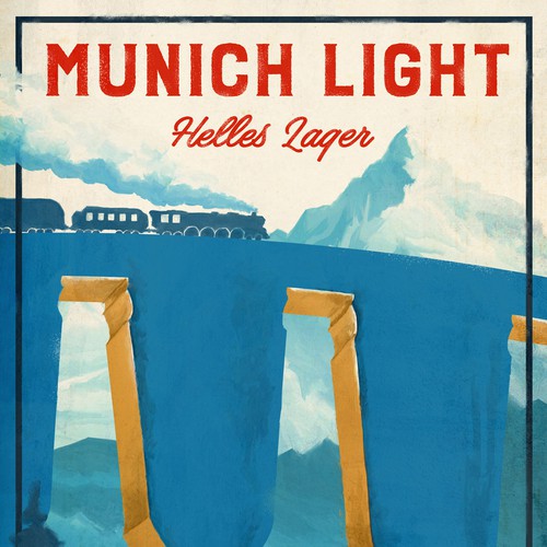 Munich design with the title 'Vintage Beer Poster for Craftbrewer'