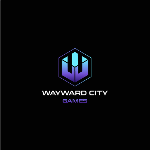 Corporate design logo with the title 'Wayward City Games'