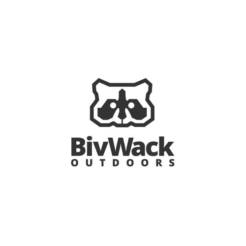 Camping logo with the title 'BivWack Outdoors'