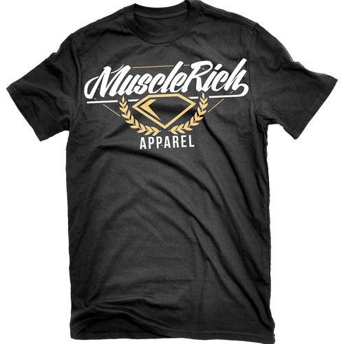 Fitness t-shirt with the title 'MUSCLE RICH'