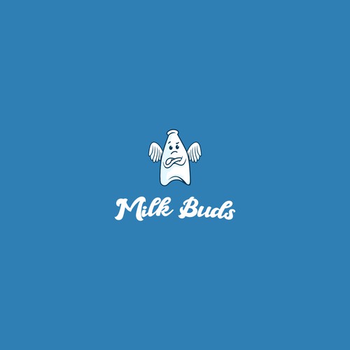 Milk logo with the title 'milk bud'