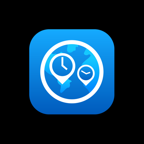 Time design with the title 'World Time Zone'