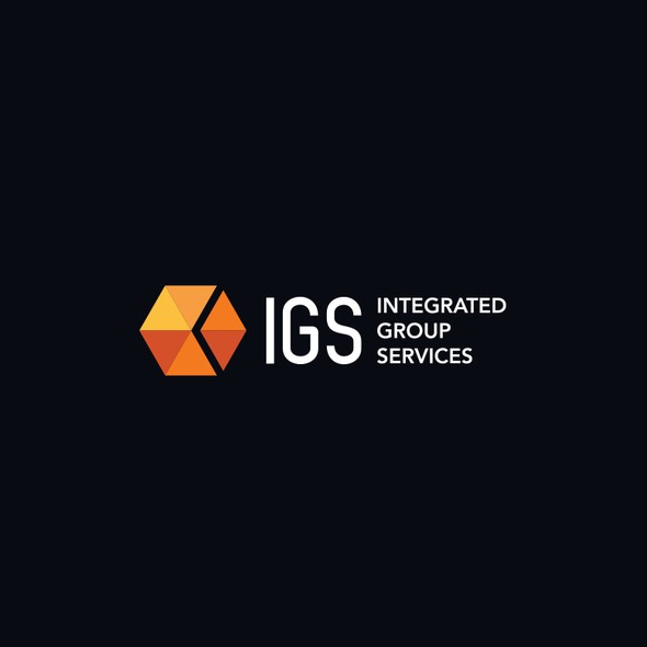 Marketing logo with the title 'Integrated Group Services Logo Design'