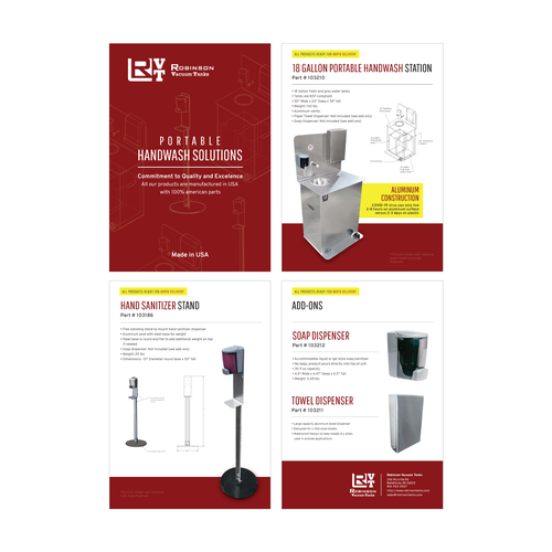 PDF design with the title 'Full page, brochure/mini-catalog'