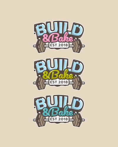 Branding illustration with the title 'Build and Bake'