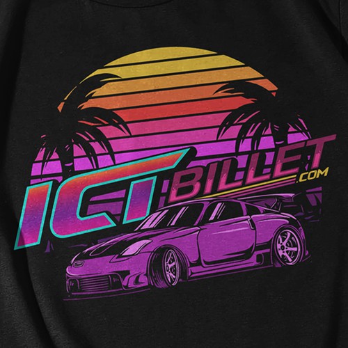 80s design with the title 'ICT billet vintage 80's'
