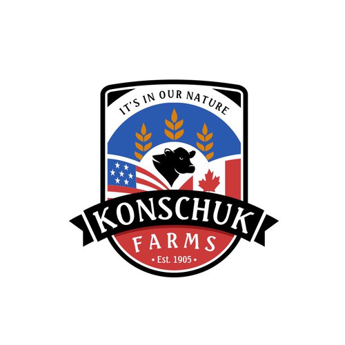 Professional logo with the title 'KONSCHUK FARMS'