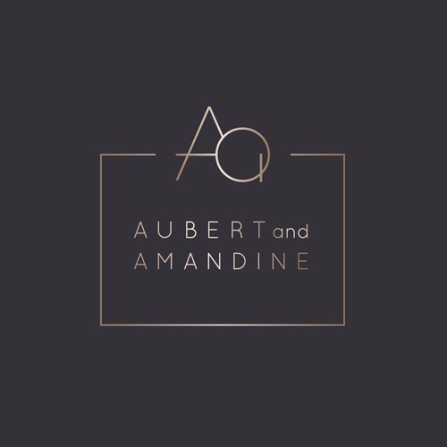 Golden design with the title 'Luxury logo concept for a line of Home Fragrance products'