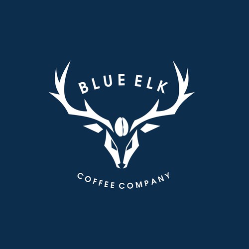 Elk logo with the title 'blue elk coffee company'