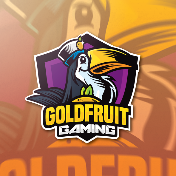 带有“GoldFruit Gaming Shield”标题的Twitch标志