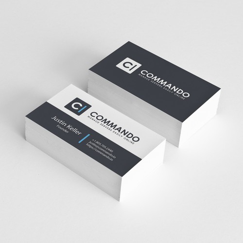 Server design with the title 'Logo for SF based software company that helps users manage servers (Commando.io)'