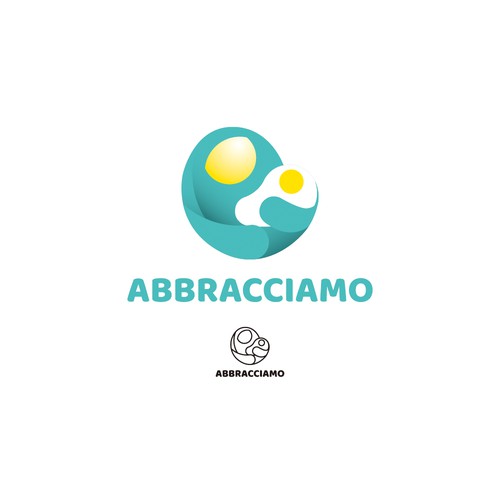 Parenting logo with the title 'Abbracciamo logo'