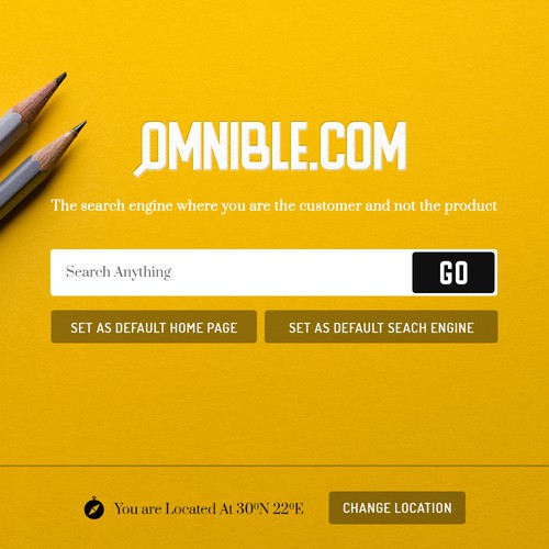 Search engine design with the title 'Search Engine Design Layout'