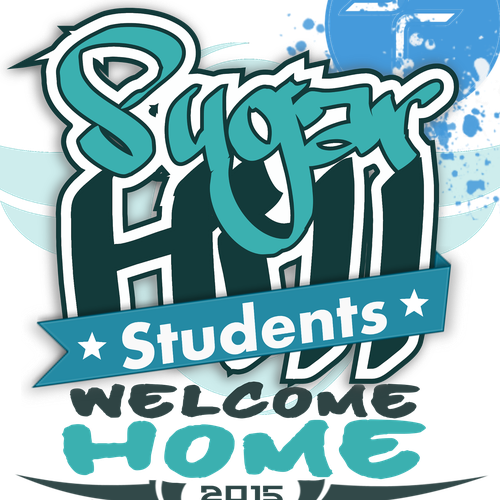 Abstract t-shirt with the title 'T-shirt design for sugarhills church students 2015'