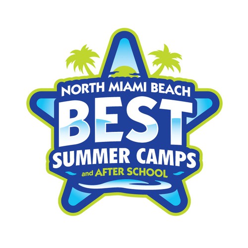 Summer camp design with the title 'NMB Best Summer Camps'