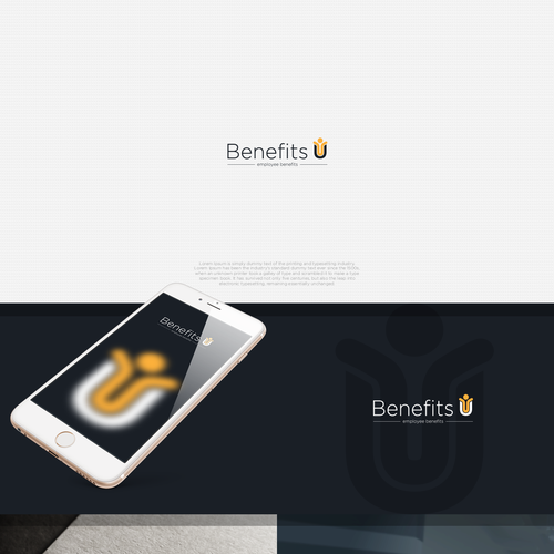 Corporate design logo with the title 'benefits U'