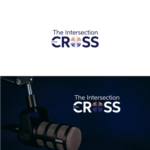 Cross design with the title 'Interconfessional  videos and podcasts'