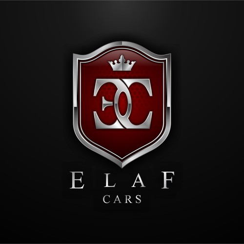 Crest logo with the title 'Elaf Cars'