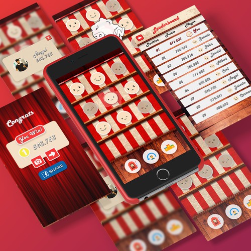 Emoticon design with the title 'Carnival Game'