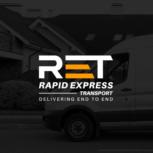 Visual design with the title 'Rapid Express Transport Logo'