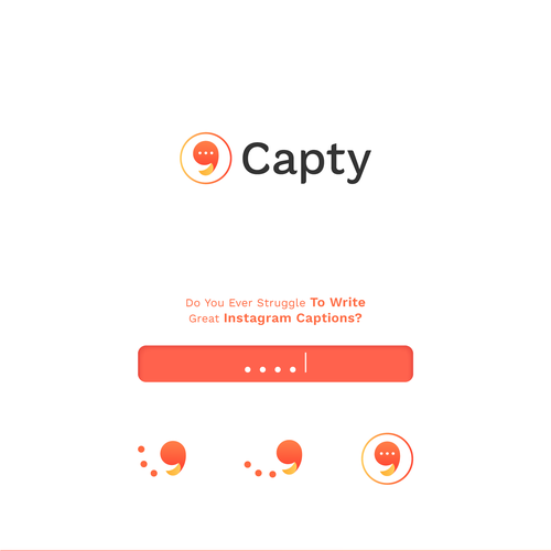 Instagram logo with the title 'Caption for Instagram '