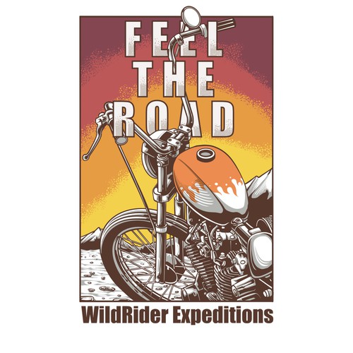 Harley Davidson design with the title 'Wild ride'