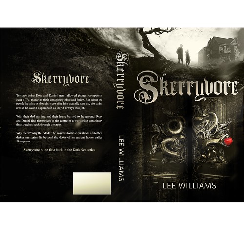 Teen design with the title 'Skerrryvore - book cover'