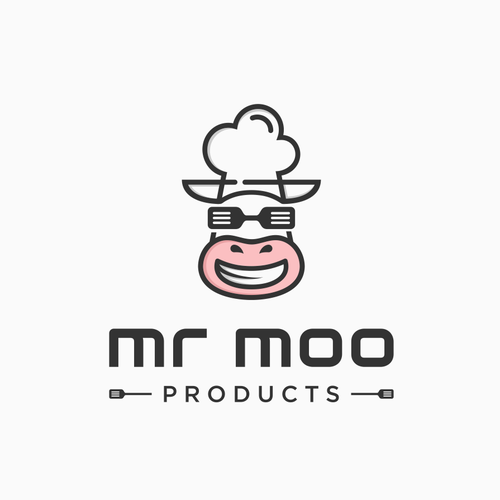 Kitchenware logo with the title 'mr moo products'