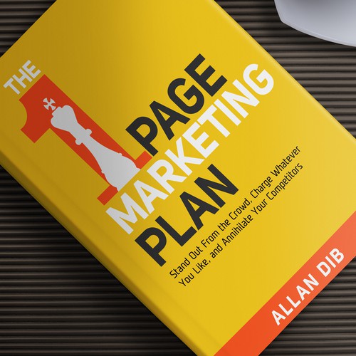 Marketing book cover with the title 'Book Cover For Marketing Plan'