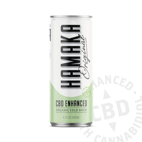 Fresh label with the title 'CBD caffeine drink'