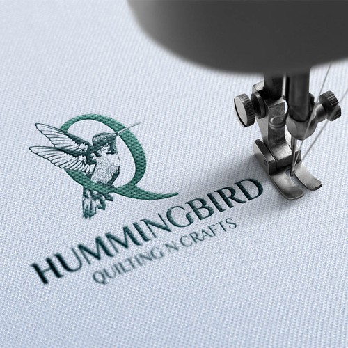 Craft brand with the title 'Design a logo to launch a new quilting and embroidery business'