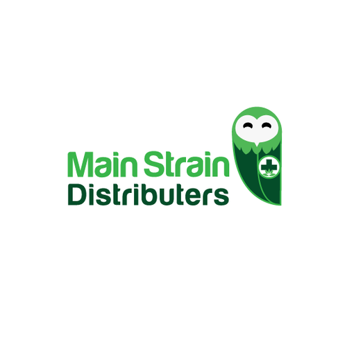 Distribution logo with the title 'Logo concept for a licensed distributor of medical marijuana products'