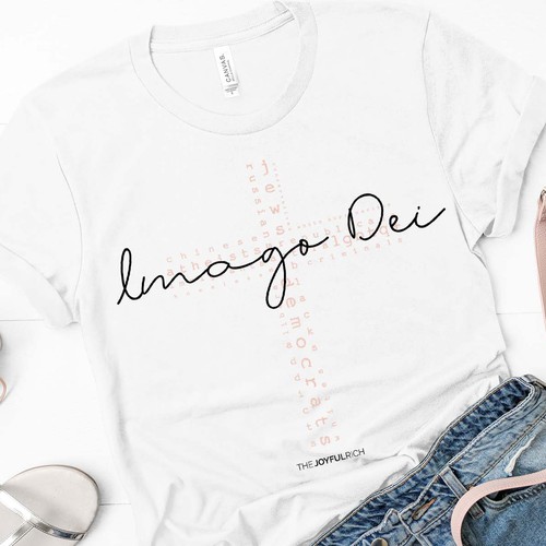 Feminine t-shirt with the title 'Christian feminine graphic tee'