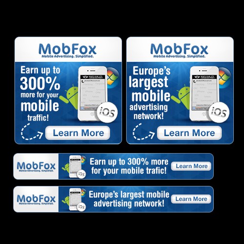 Android design with the title 'Banner Ad for Mobfox'