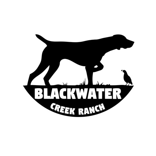 Ranch brand with the title 'Logo concept for hunting ranch'