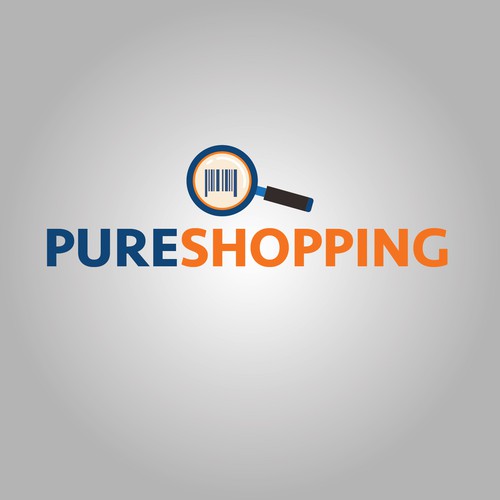Barcode logo with the title '2nd concept of Pureshopping'