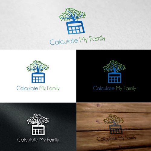 Calculator logo with the title 'Calculate My Family'
