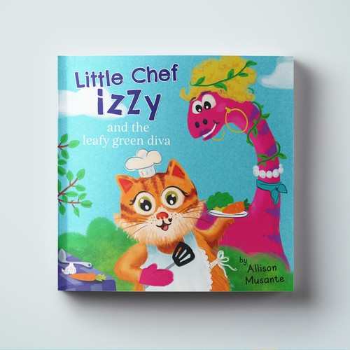 Green book cover with the title 'Children's Book Cover'