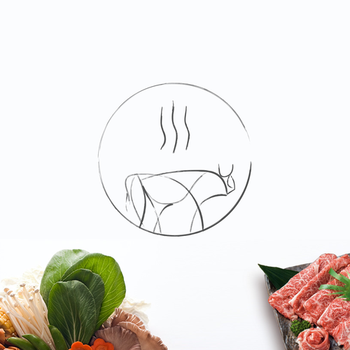 Steam design with the title 'Picasso style identity for shabu shabu chain'