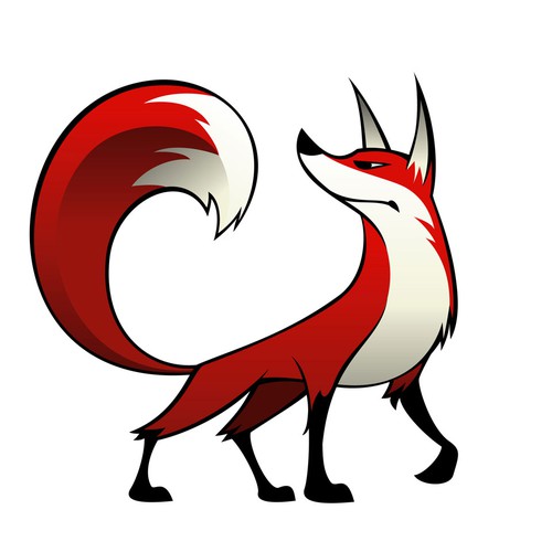Fox design with the title 'Fox Character Design Contest'