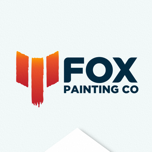 Painter logo with the title 'Fox painting'