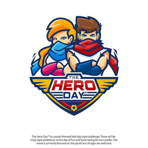 Ninja logo with the title 'The Hero Day Contest Entry'