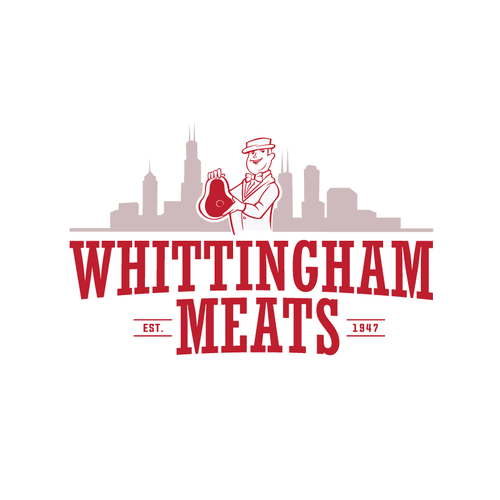 Skyline design with the title 'Whittingham Meats'
