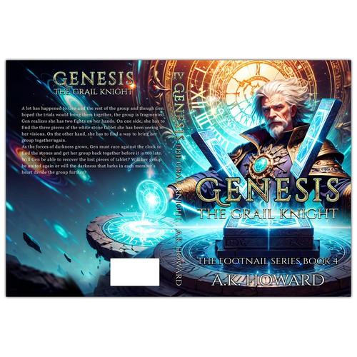 Wizard design with the title 'Design a Masterpiece Fantasy Book Cover'