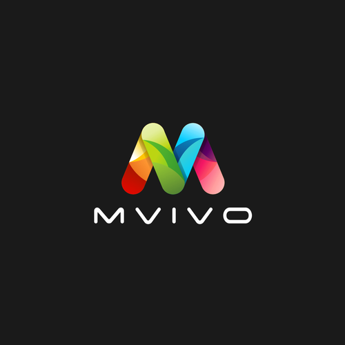 Circle design with the title 'MVIVO logo design'