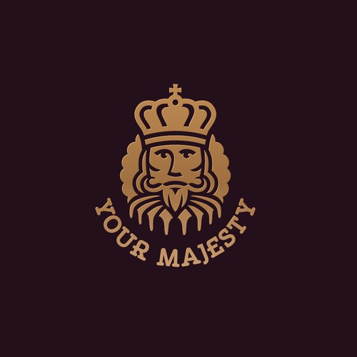 gold king crown logo