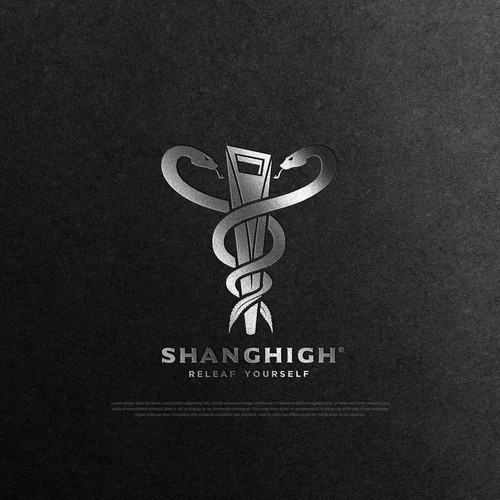 Weed design with the title 'SHANGHIGH'