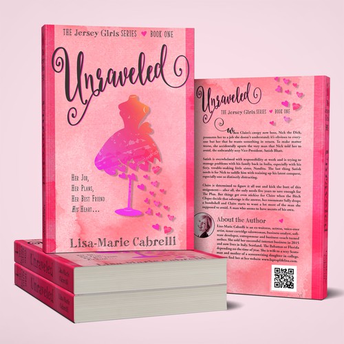 Feminine book cover with the title 'Book Cover: Chick Lit'