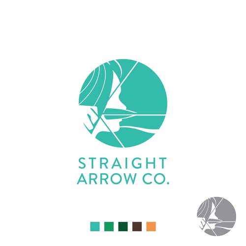 Bow design with the title 'Strong logo that empower women'